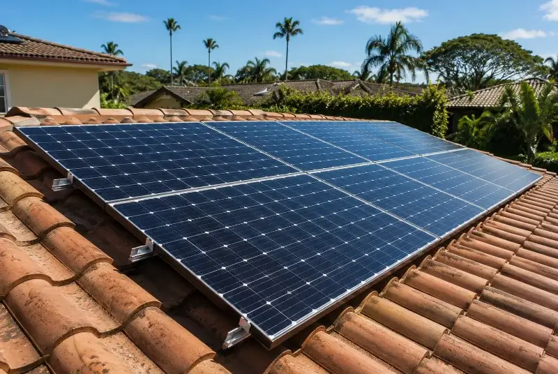 Installation de panneaux solaires au Vanneau-Irleau